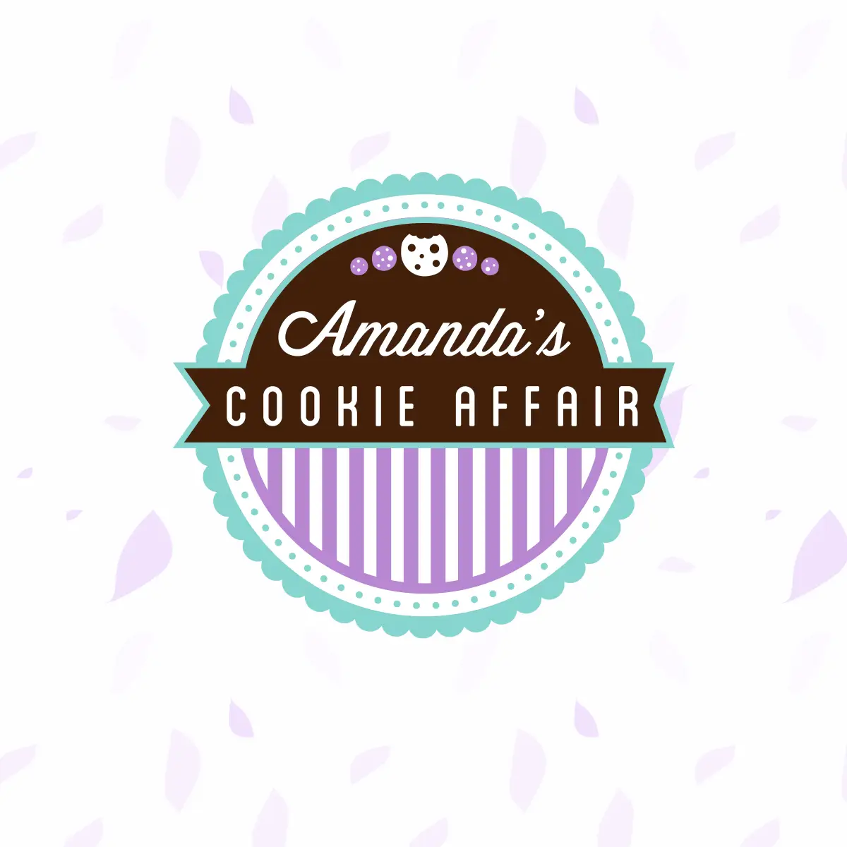 A logo design of a cookie related company