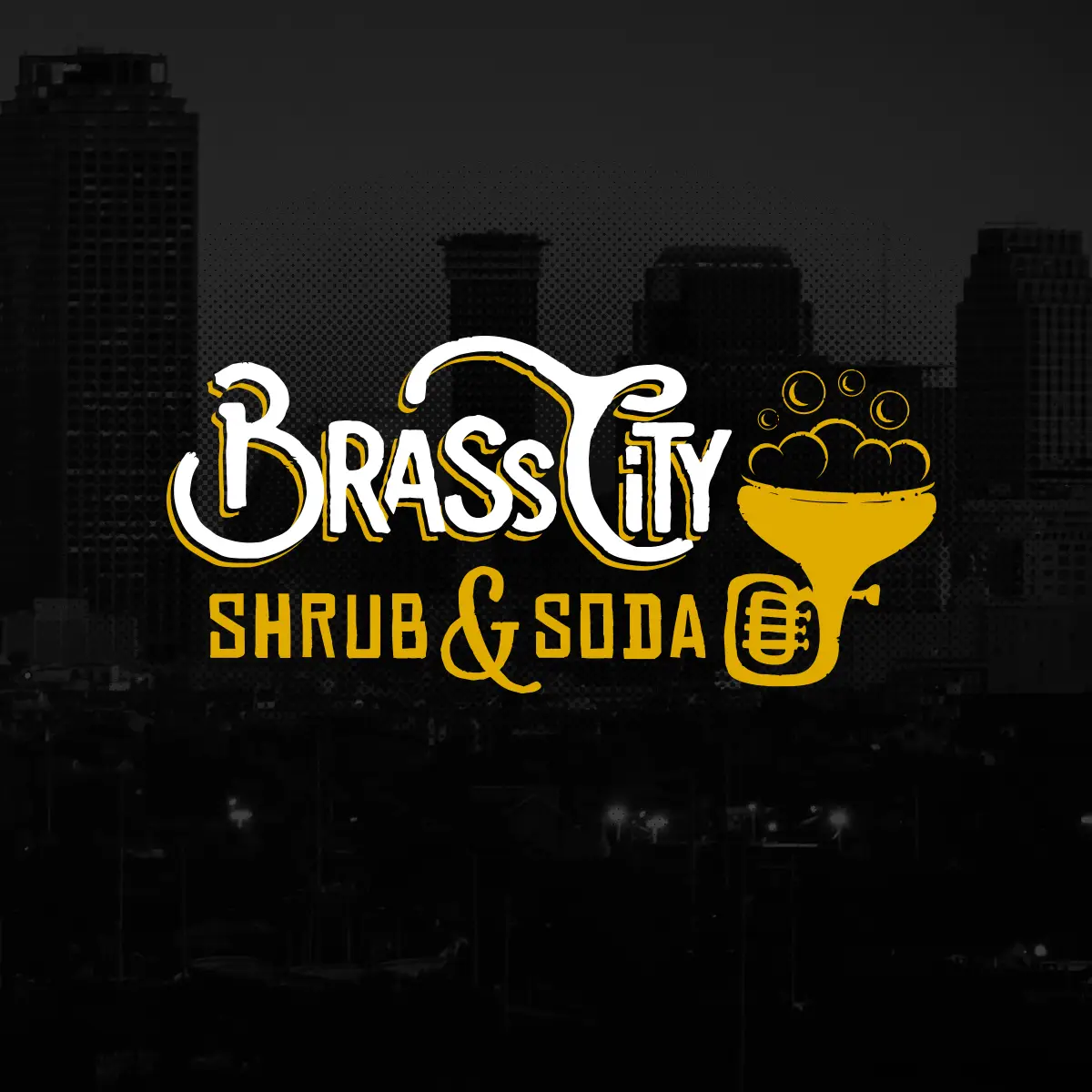 A logo design for a beverage company in new orleans