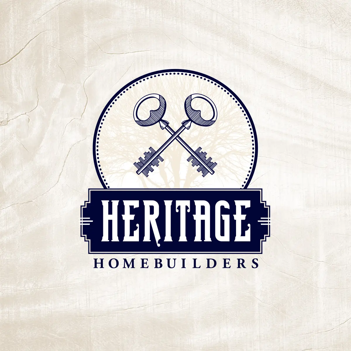 A logo design for heritage homebuilders