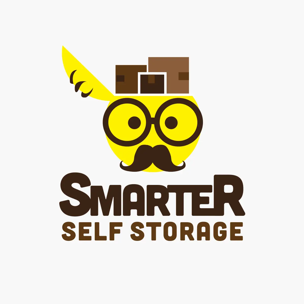 A logo design for a storage company