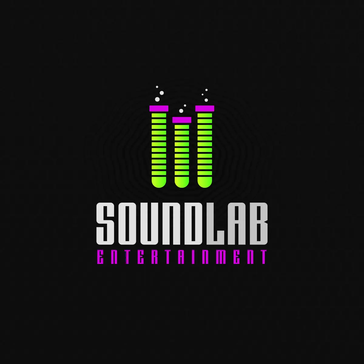 A logo design for a DJ company