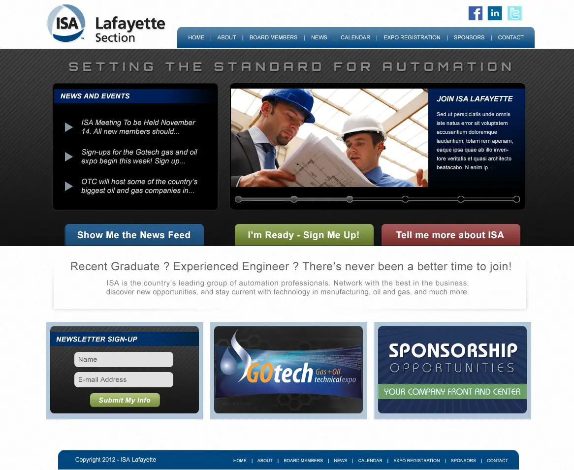 web design for oil and gas organizations