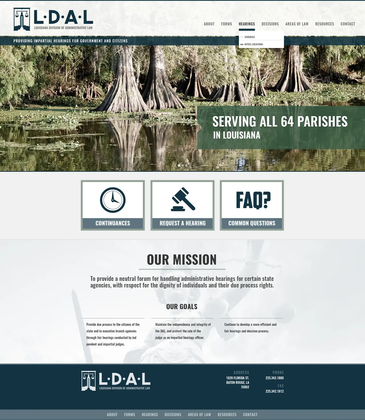 custom web design for louisiana department of attorneys