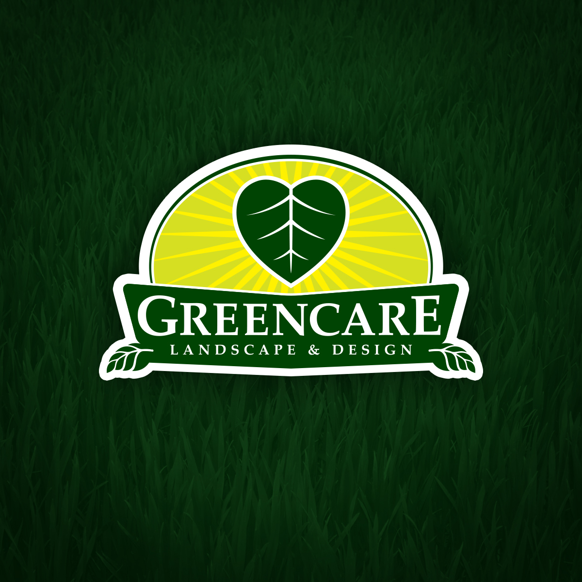 A leaf and lettering combination logo design for a company in Lafayette LA